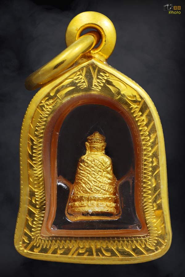 รูปหล่อไตฮงกงหลวงพ่อคูณ พิมพ์จิ๋ว ทองคํา