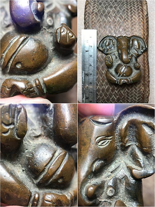 พระพิฆเนศล้านนาเนื้อสัมฤทธิ์