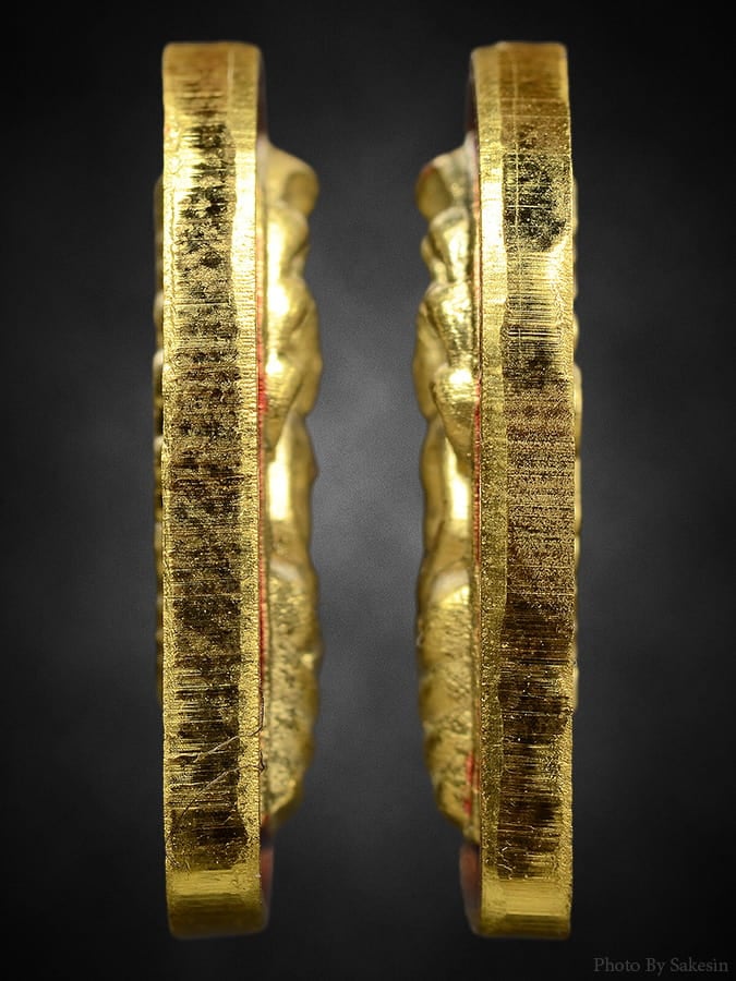 นาคปรกใบมะขามรุ่น2 เจ้าคุณสนิท ทองคำลงยา