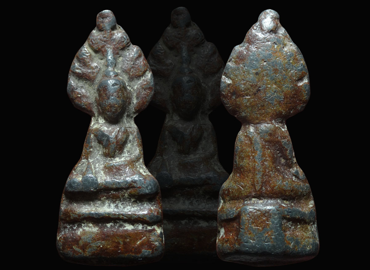 พระนาคปรก กรุวัดเลียบ เนื้อชิน