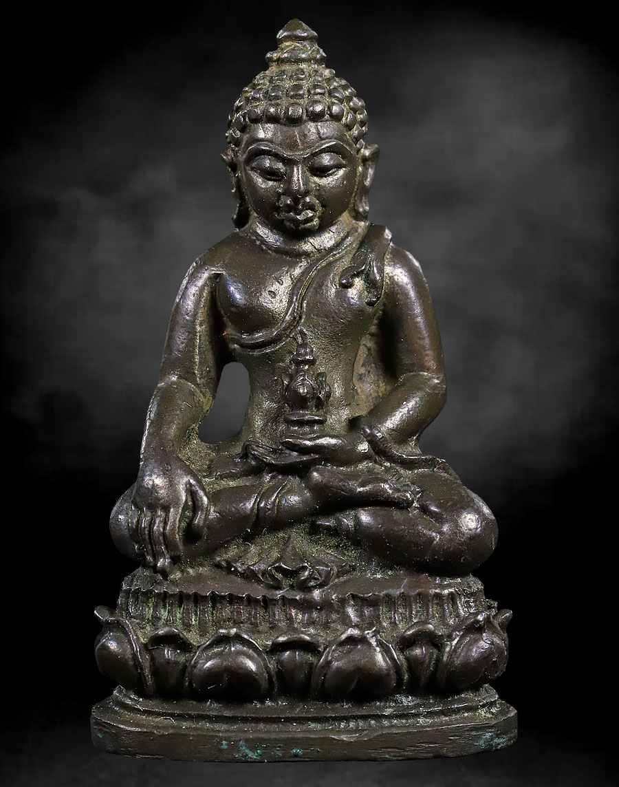 พระกริ่ง นเรศวรเมืองงาย เนื้อนวะโลหะ 