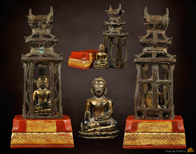 พระบูชาพระแก้วดอนเต้า เนื้อหินนาคสวยแกะ 