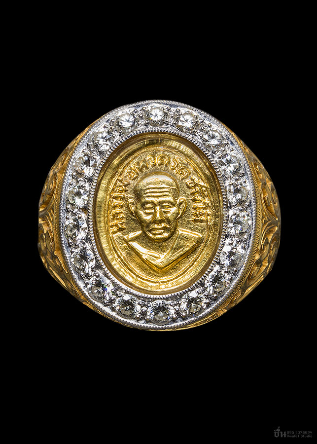 แหวนหัวแหวนหลวงพ่อทวดเนื้อทองคำ ปี 06