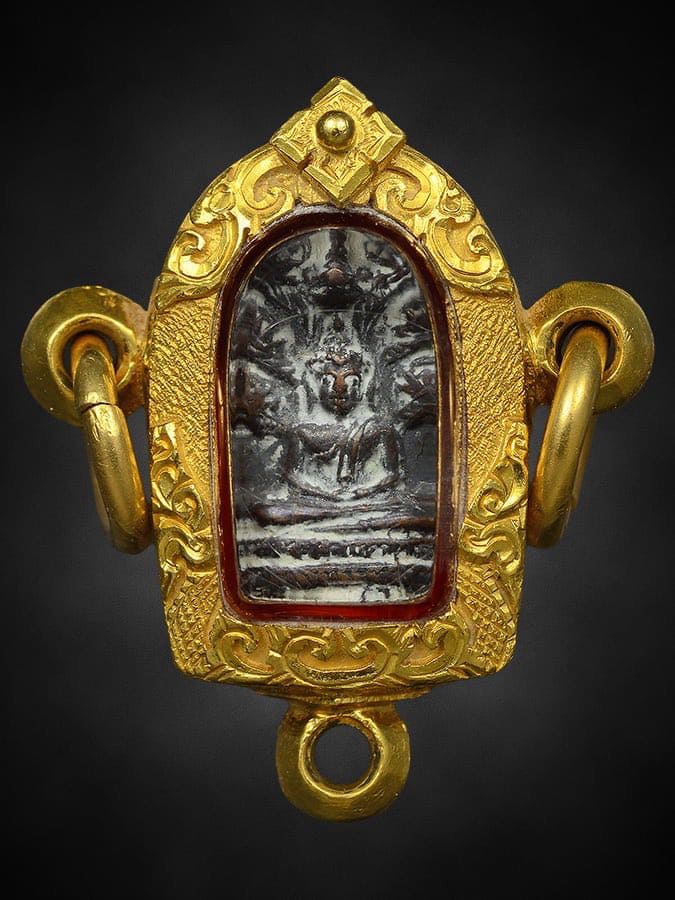 ปรกใบมะขามจตุรพิธพรชัย หลวงพ่อกวย วัดโฆษิตาราม ปี 2517