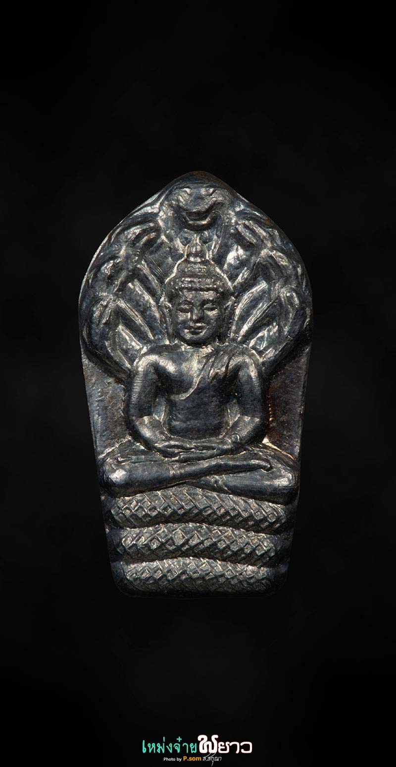 พระนาคปรก+มังกร​ ลพ.ไพบูลย์​ เนื้อเงิน