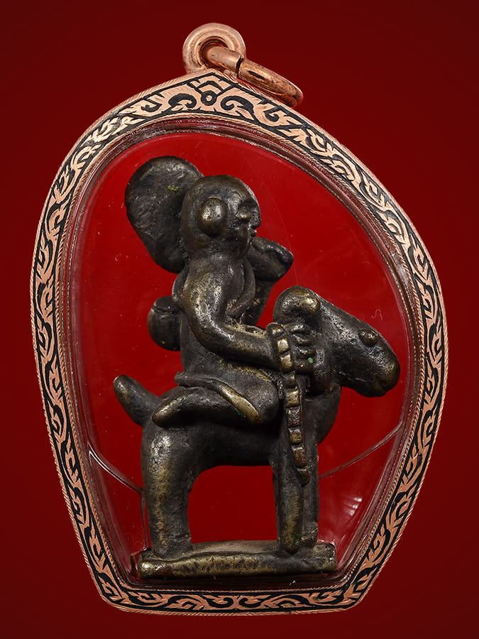 พระสิวลีขี่ม้าไทใหญ่(สำริด)