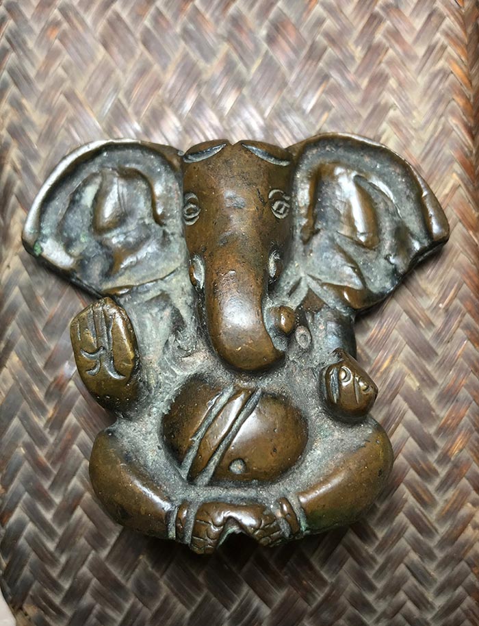 พระพิฆเนศล้านนาเนื้อสัมฤทธิ์