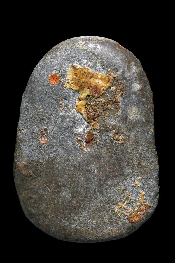 ปิดตากลีบบัวเศียรมนเนื้อตะกั่ว ลป.จีน