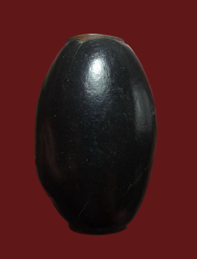 ตะกรุดทองแดง พอกผงพุทธคุณจุ่มรัก