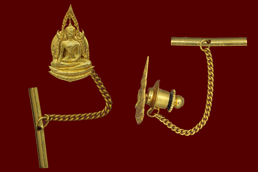 เข็มกลัดพระพุทธชินราชทองคำ2514