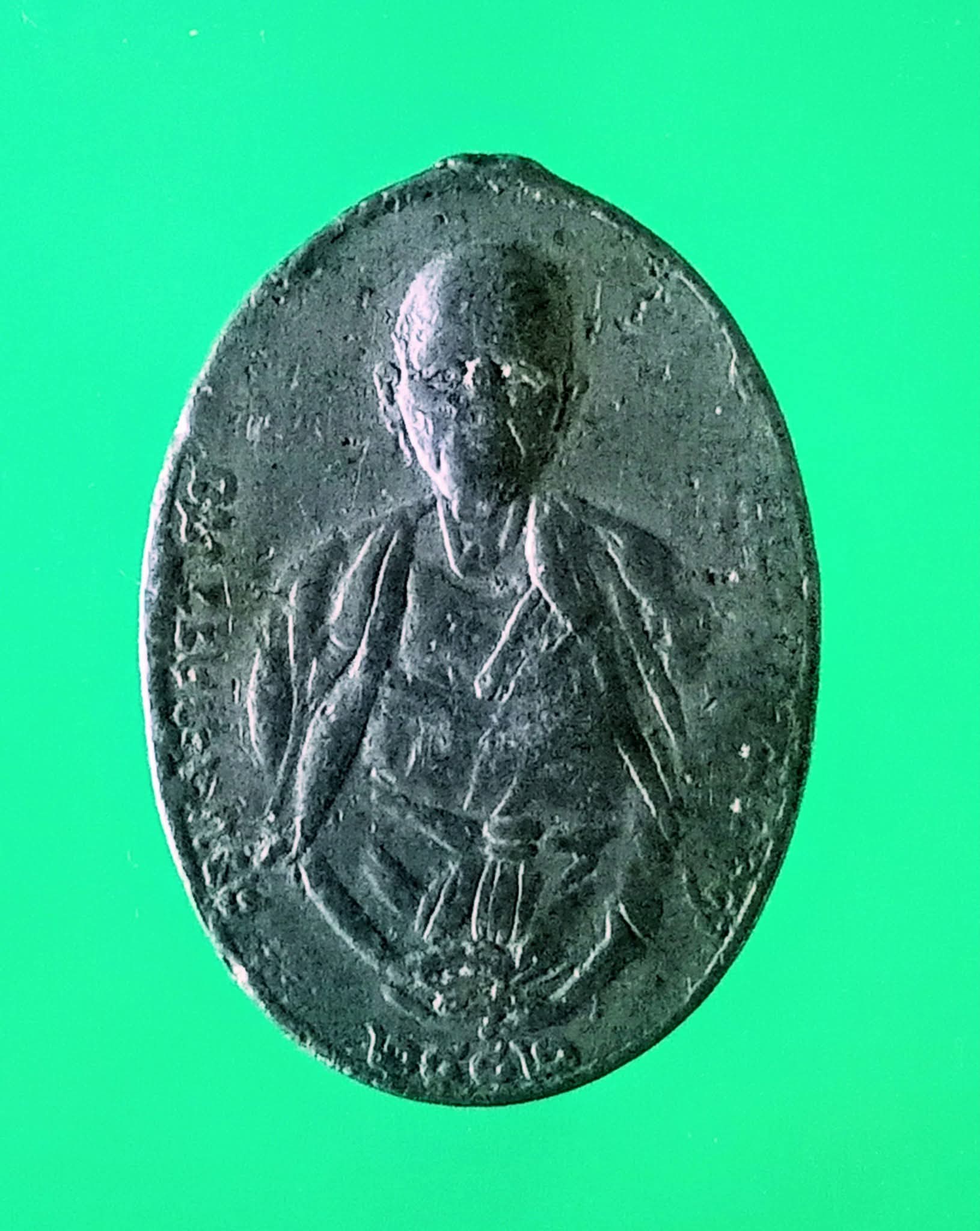 เหรียญครูบาศรีวิชัย เนื้อตะกั่ว เคาะเดียวปิด 