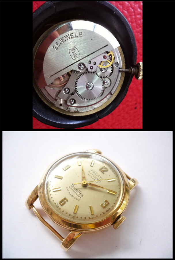 นาฬิกา Provita 14 k pinkgold Auto