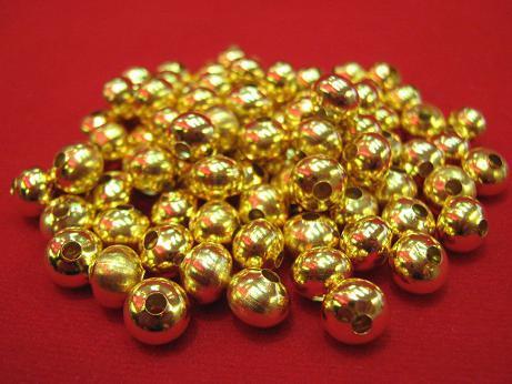 เม็ดทองคำแท้ ขนาด 4.0 มิล จำนวนะ 100 เม็ด ร้อยสร้อยเต็มๆ เ ค าะเดียว 1 ชุด
