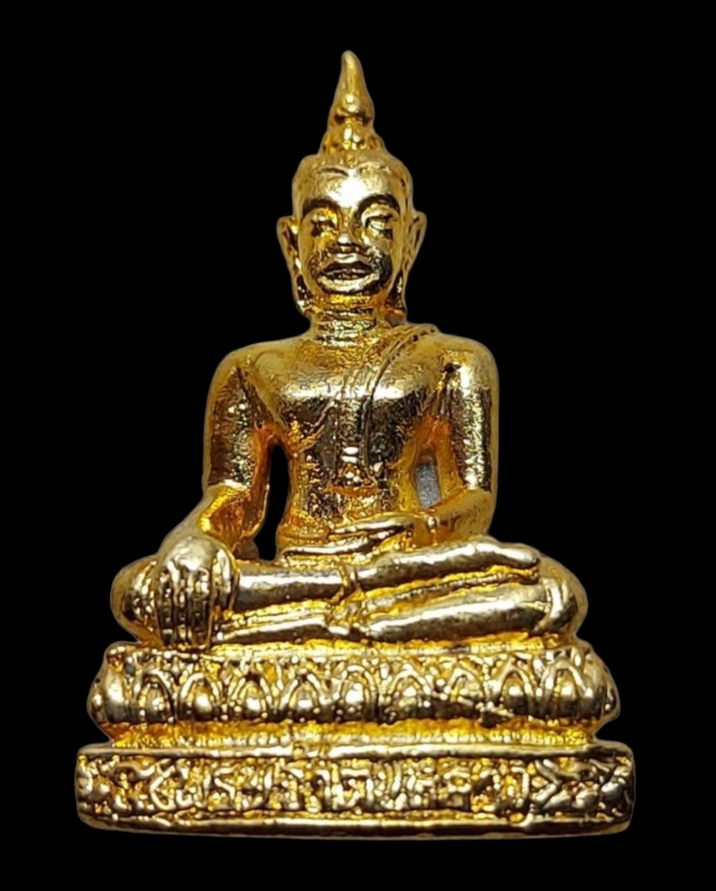 รูปหล่อพระเจ้าตนหลวงกะไหล่ทองปี2520ที่1.
