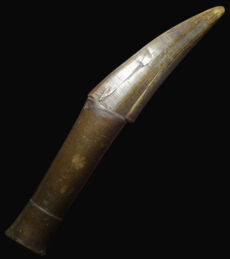 มีดหมอล้านนา เขาควายตายฟ้าผ่าสำริด 