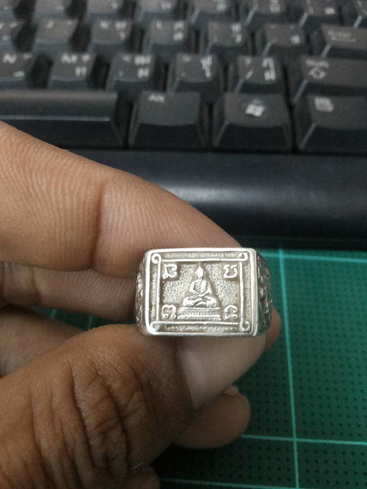 แหวนพระพุทธหลวงพ่อโก๊ะปี35เนื้อเงิน