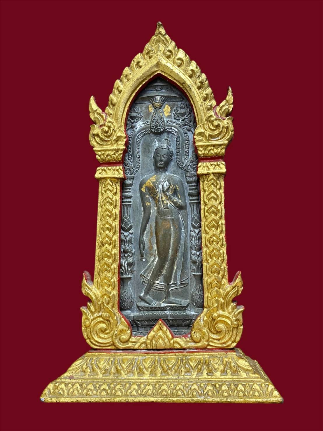 พระลีลากำแพงศอกหลวงพ่อขอม ปี 2505