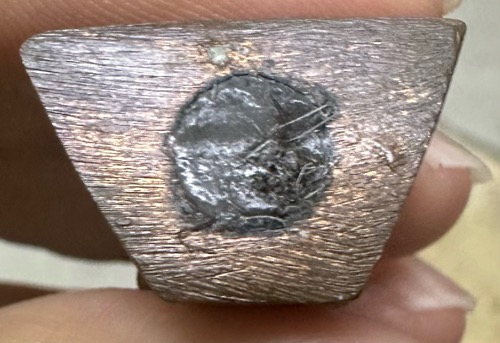 รูปหล่อฐานเขียง ครูบาคำ เนื้อชนวน