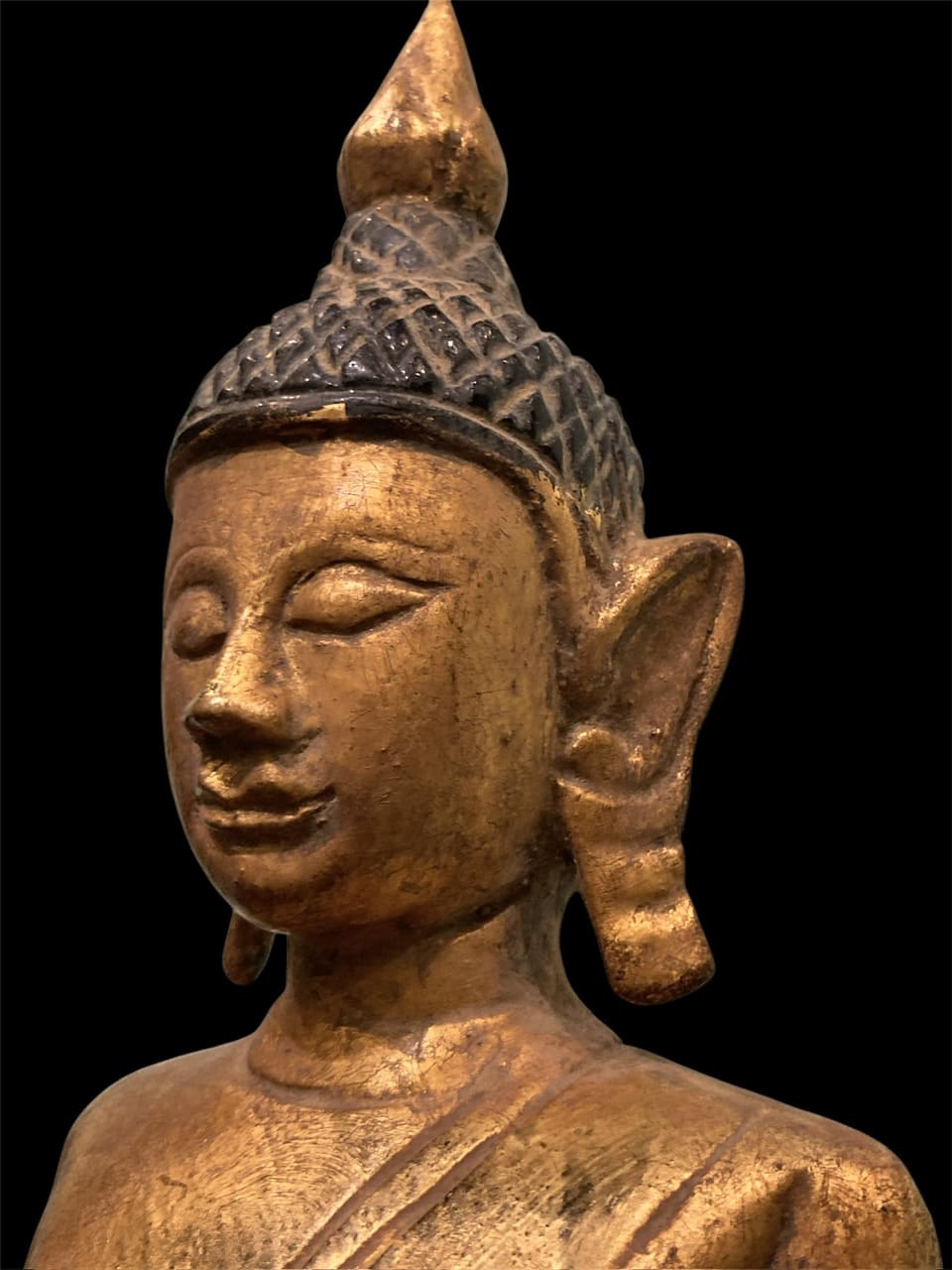 พระไม้ล้านนาหน้าตัก 5 นิ้วสวยมาก