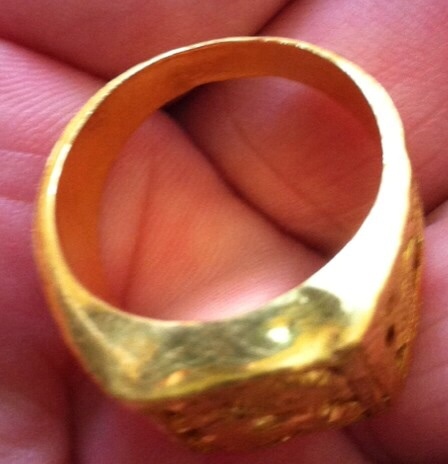 แหวนทองคำแท้หัวแหวนมังกร ศิสิมงคล น้ำหนัก1บาทครับ
