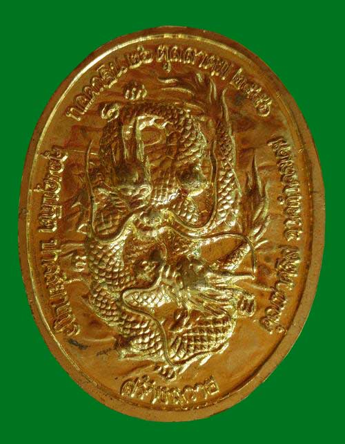 เหรียญพระอาจารย์นก จิตธมฺโม กฐิน 56 เนื้อทองทิพย์ ปี 2556
