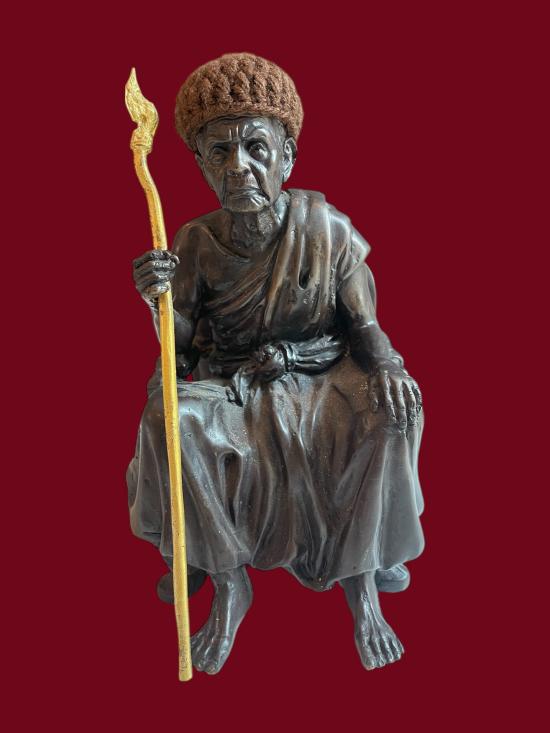 พระบูชารูปเหมือนหลวงปู่หมุน ฐิตสีโล หน้าตัก 5 นิ้ว รุ่น หมุนเงินพันล้าน ตอกโค้ดและหมายเลข 10 หายาก