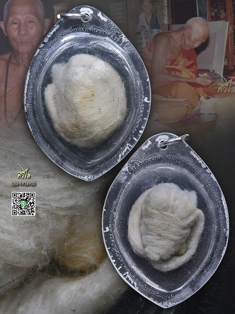 เต่าสำลีครูบาชัยวงค์ วัดพระพุทธบาทห้วยต้ม เลี่ยมเดิมจากวัด