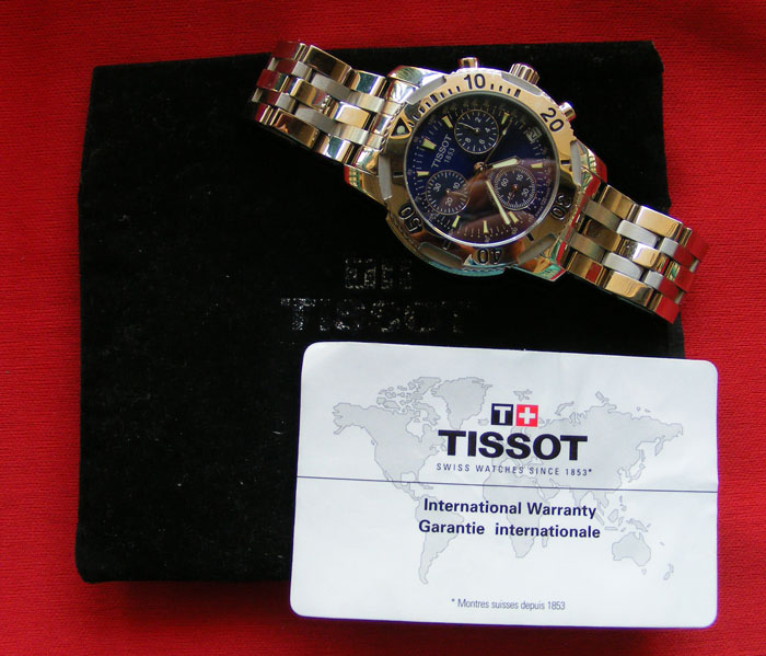 นาฬิกาTISSOTหน้าปัดสีน้ำเงินซื้อมาจากสวิสเซอร์แลนด์
