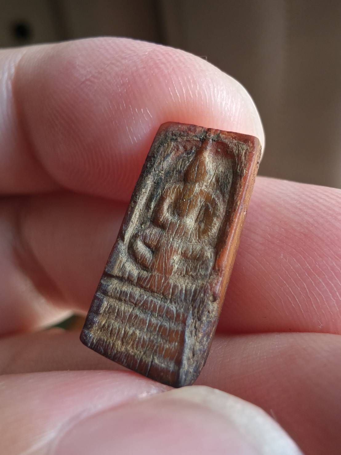 ท้าวเวสสุวรรณงาแกะเก่า ขนาดเล็กจิ๋ว