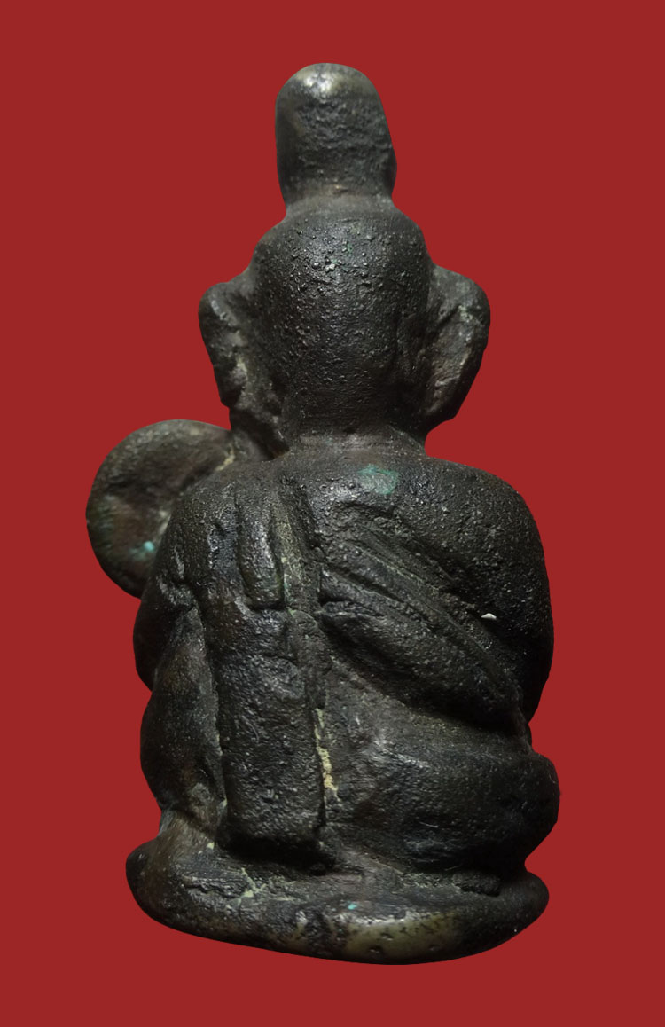 ฤาษีเนื้อสัมฤทธิ์แก่เงิน หล่อโบราณ