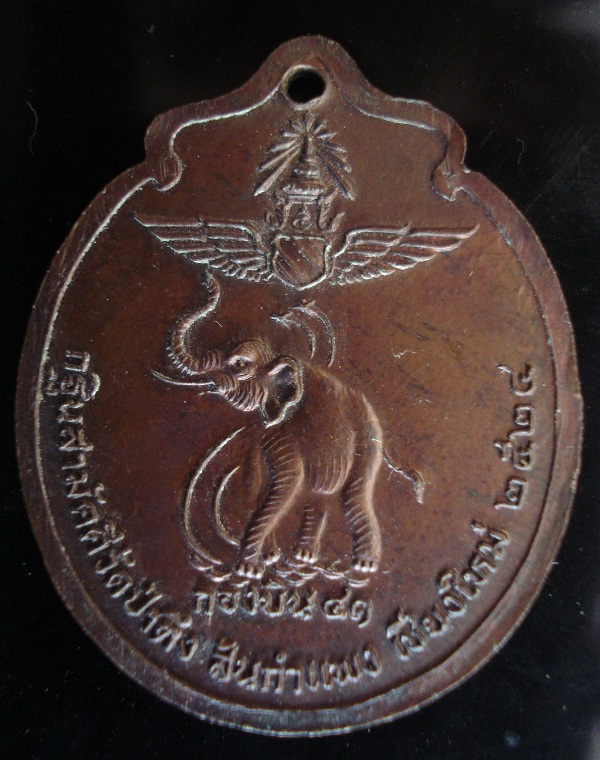 เหรียญหลวงปู่หล้า วัดป่าตึง รุ่นกองบิน 41
