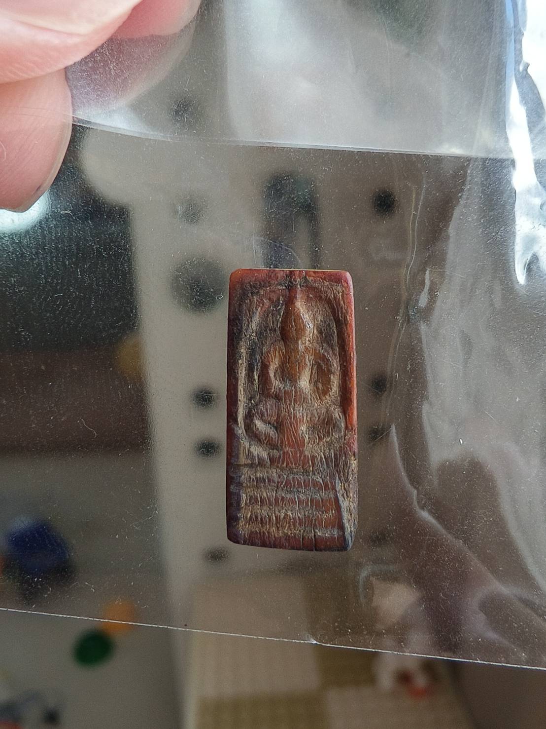 ท้าวเวสสุวรรณงาแกะเก่า ขนาดเล็กจิ๋ว