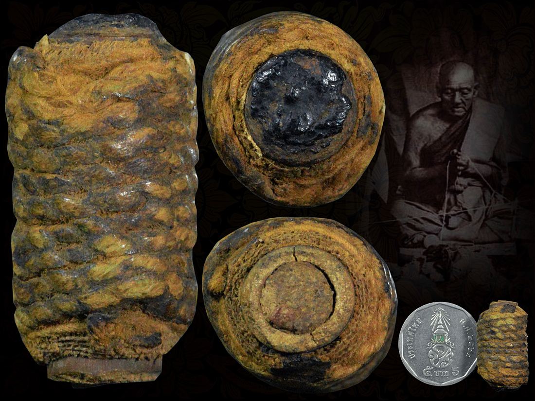 ตะกรุดไม้รวก หลวงปู่จันทร์ วัดนางหนู