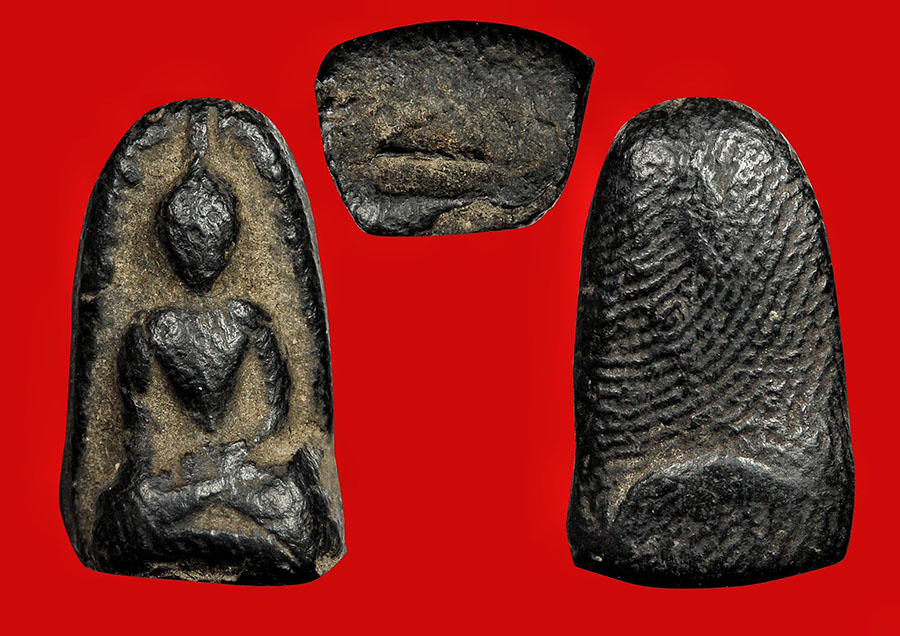 พระเกศาครูบาศรีวิชัย พิมพ์พระรอด 