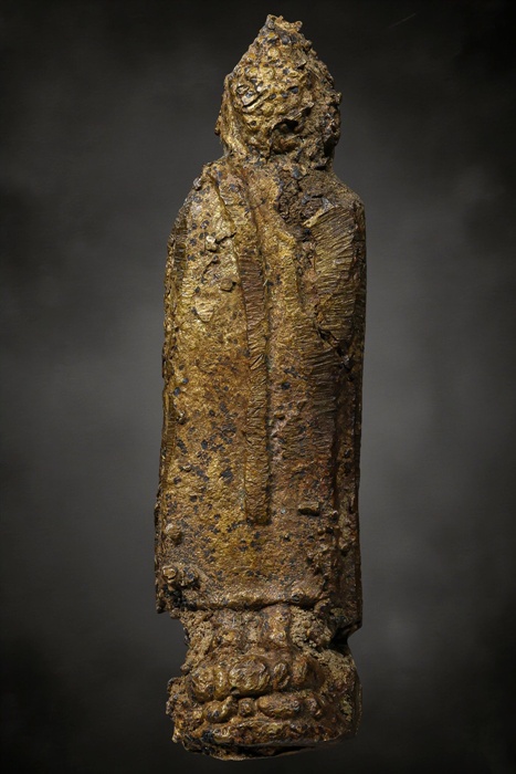 พระประจำวัน หลวงปู่ใจ วัดเสด็จ ปางถวายเนตร (พระประจำวันอาทิตย์) จ.สมุทรสงคราม