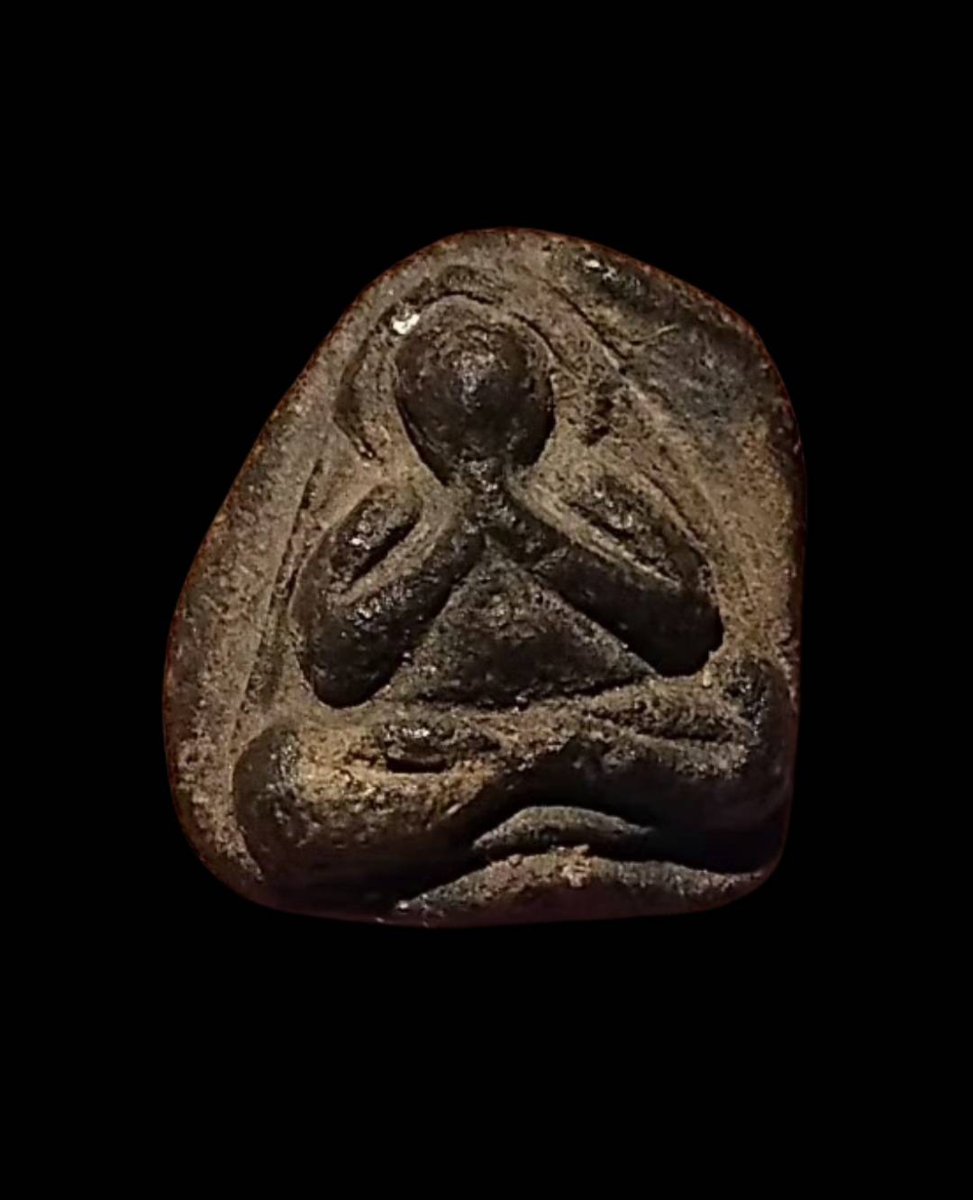 ปิดตา ลพ.แย้ม วัดด่านสำโรง ผงใบลานผสม