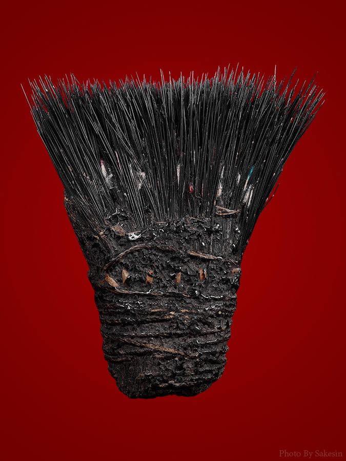 แปรงหางช้างลงรักถักเชือกร้อยปี