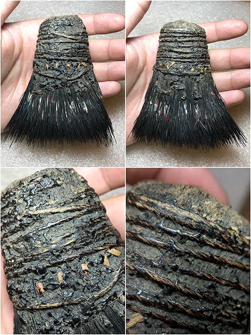 แปรงหางช้างลงรักถักเชือกร้อยปี