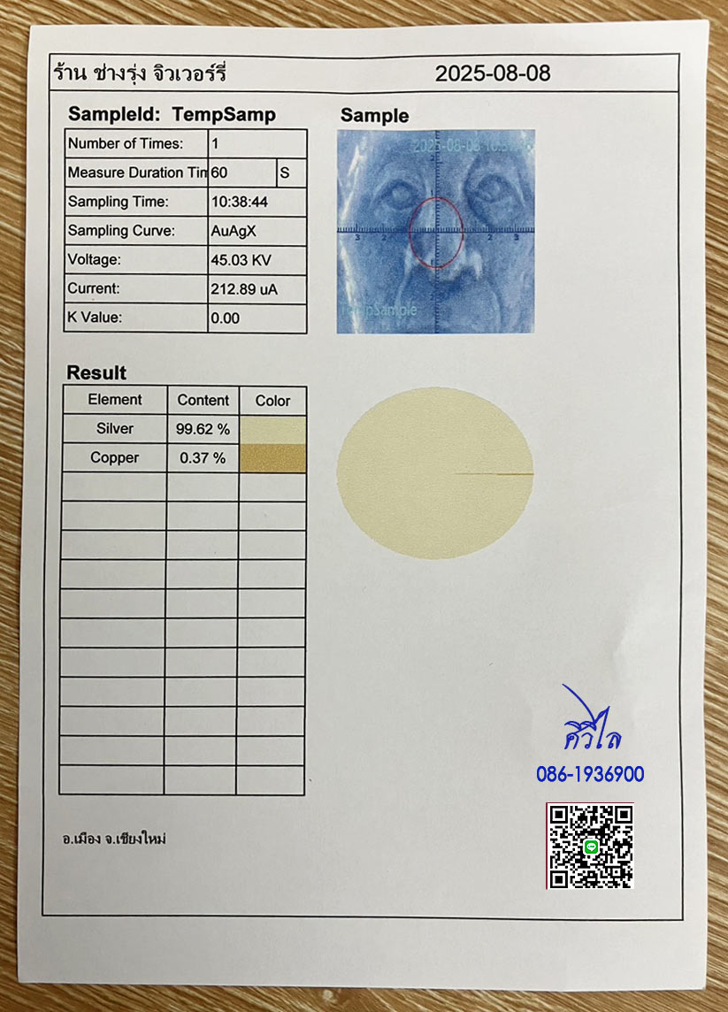 เหรียญรุ่นแรกครูบาคำอ้าย วัดป่าเห็ว เนื้อเงิน  99.62%  ตำนาน 1 ใน10 เหรียญครับ