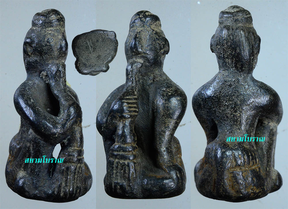 #15271 รูปหล่อโบราณ เนื้อสำริด ศิลปะพม่า