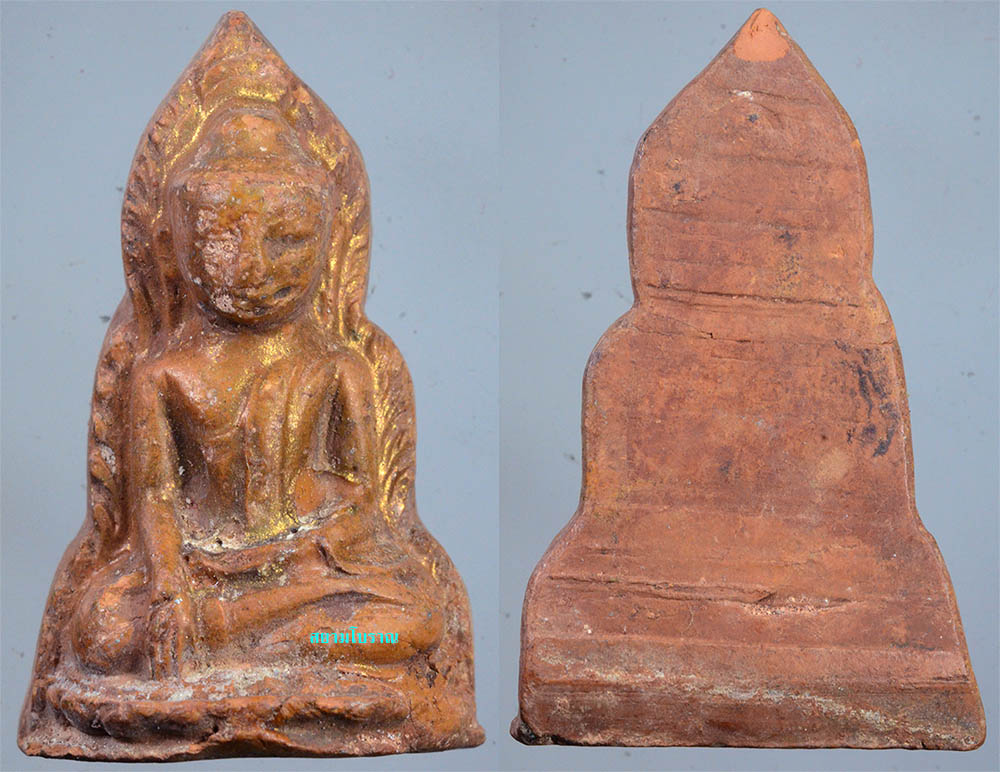 #17151พระพิมพ์ดินเผา ศิลปะฉาน ขนาดห้อย