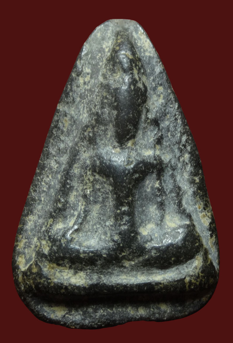 พระนางกรุวัดเขาพระศรี สุโขทัย เนื้อดำ