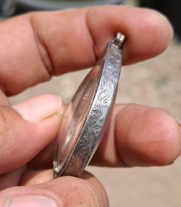 เหรียญครูบาคำมูล ครูบาแดง เนื้อเงิน