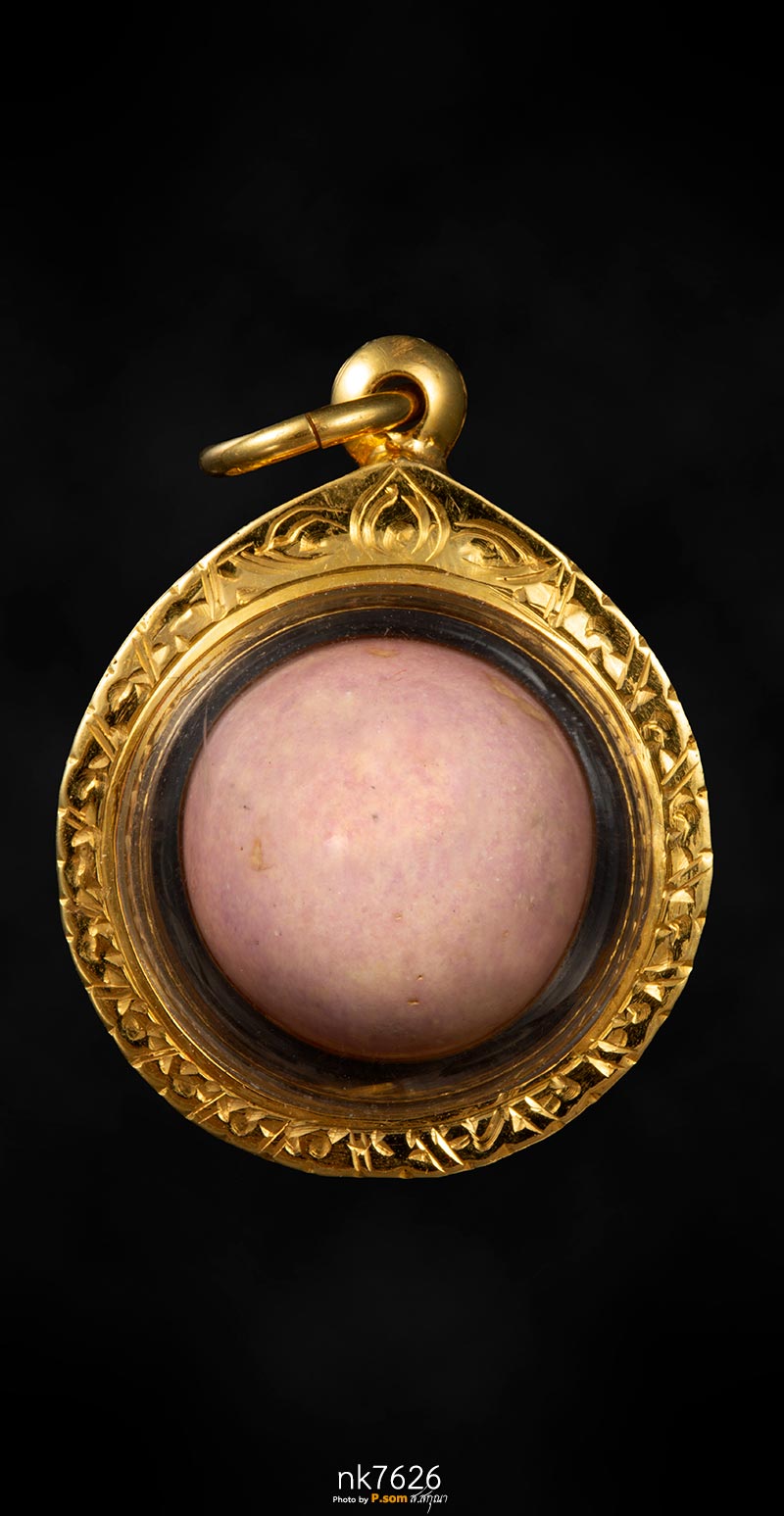 ลูกอมพระปลัดปาน เนื้อผง วัดตุ๊กตา จ. นครปฐม มาพร้อมเลี่อมทอง