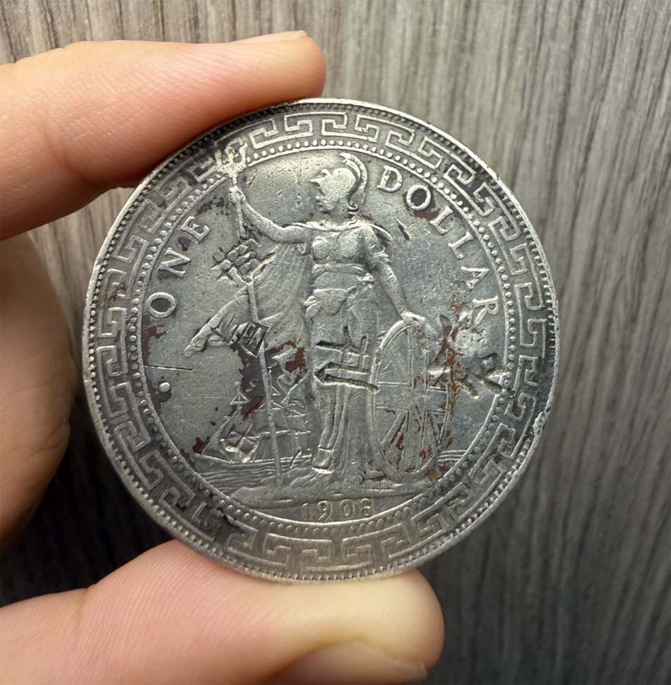 เหรียญ One dollar 1908