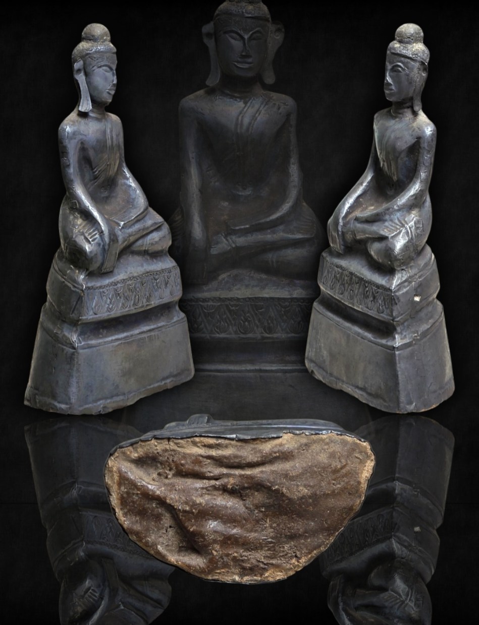 พระบุเงินล้านช้าง ฐาน 4นิ้ว.