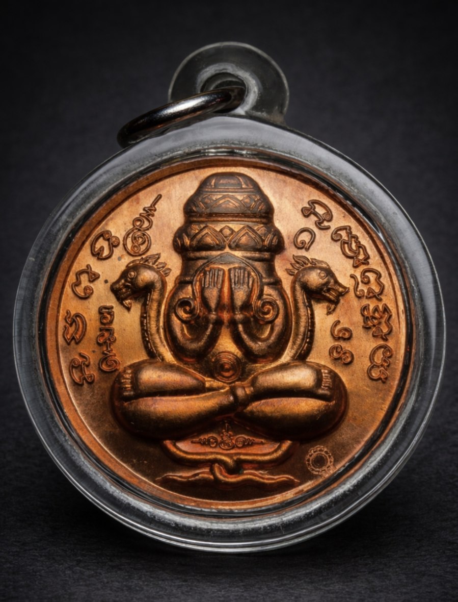 เหรียญปิดตาพังพระกาฬ รุ่น1เทวาลัยกุยบุรี
