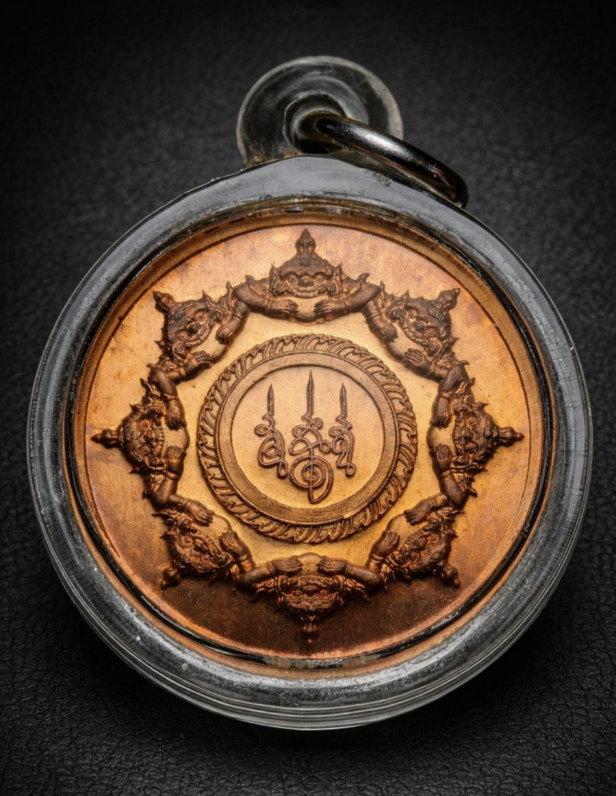 เหรียญปิดตาพังพระกาฬ รุ่น1เทวาลัยกุยบุรี