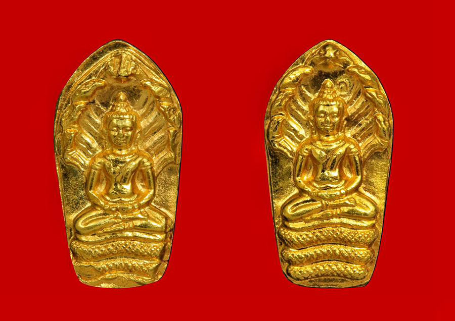 พระปรกใบมะขาม ครูบาเจ้าศรีวิไชย ทองคำ