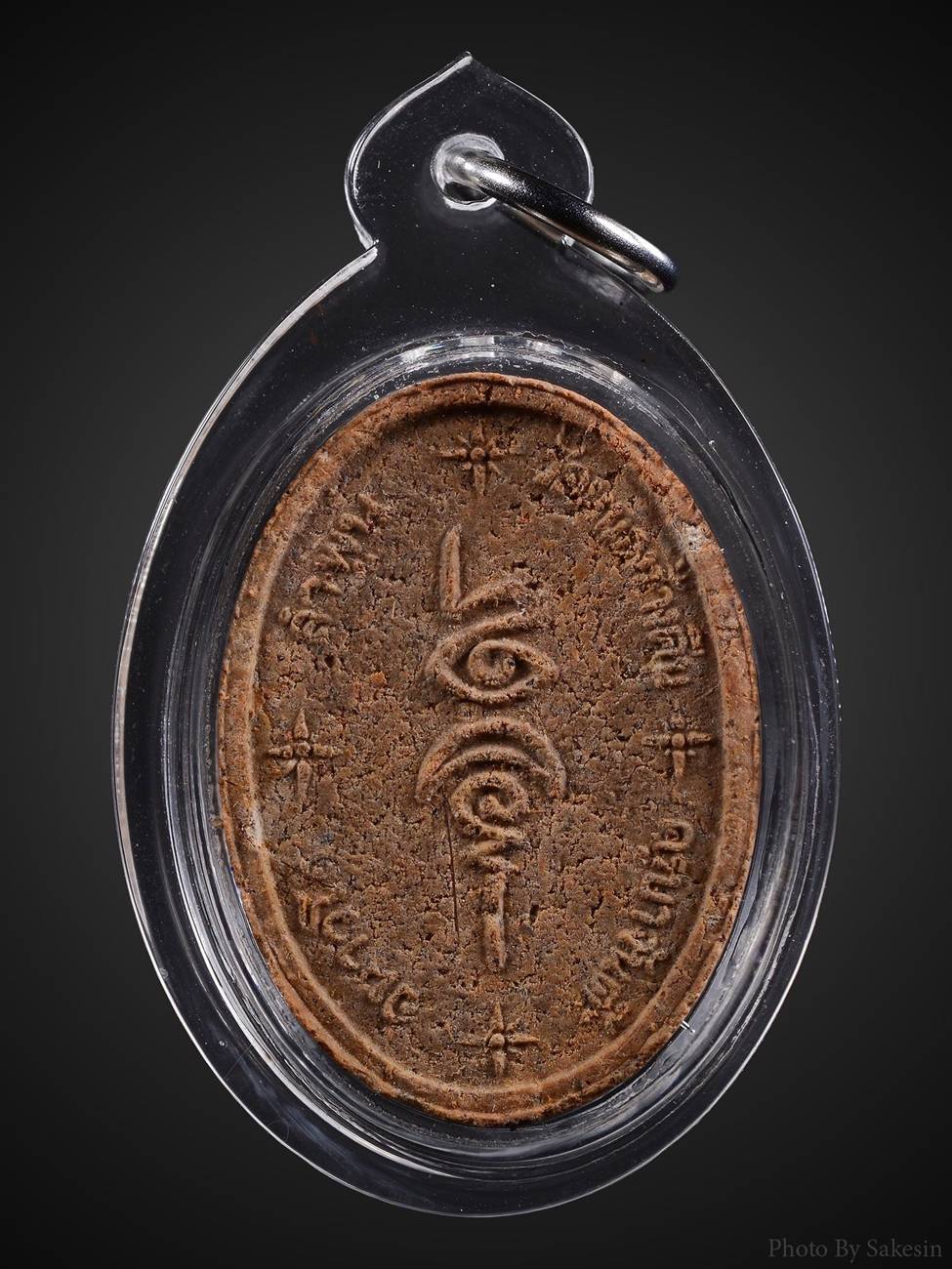 พระผงเกศายันต์ครอบจักรวาล สีชมพู